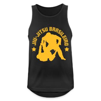 Brazilian Jiu-Jitsu Vintage - Men's Breathable Tank Top - black - Front - Nick (188cm)