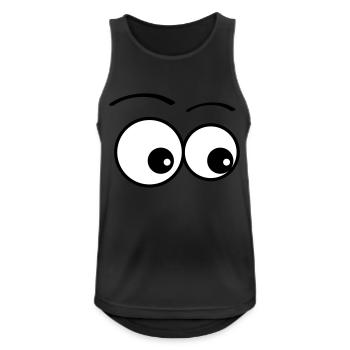 eyes - Men's Breathable Tank Top - black - Front - Nick (188cm)