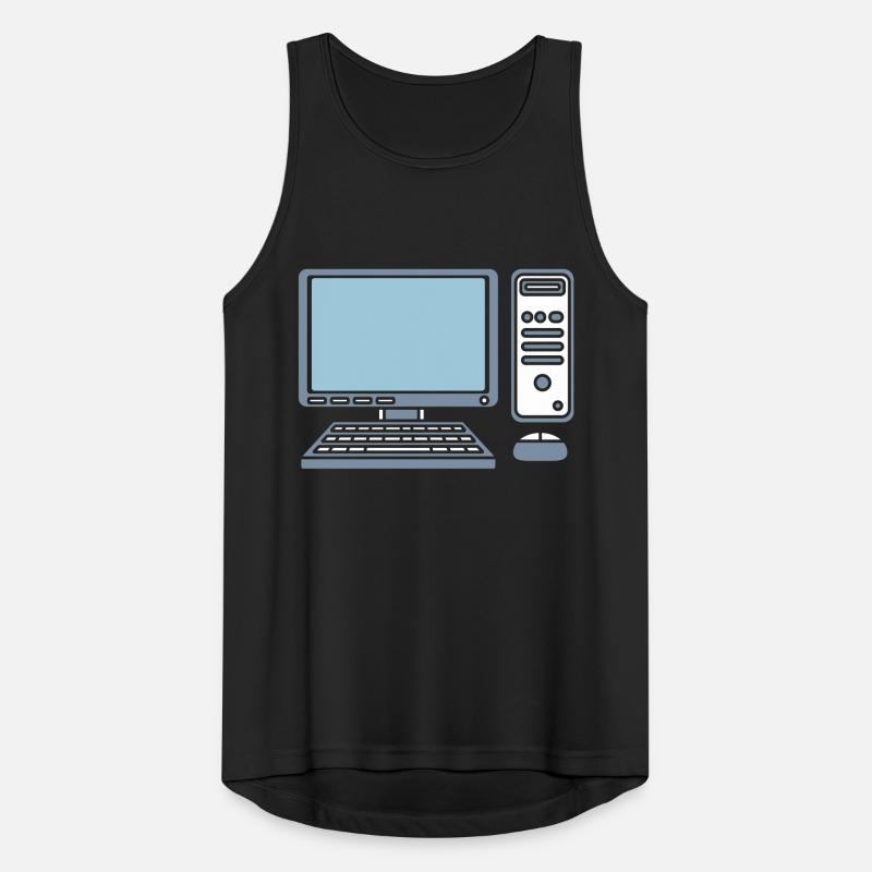 Keyboard Mouse Screen Computer Men's Breathable Tank Top