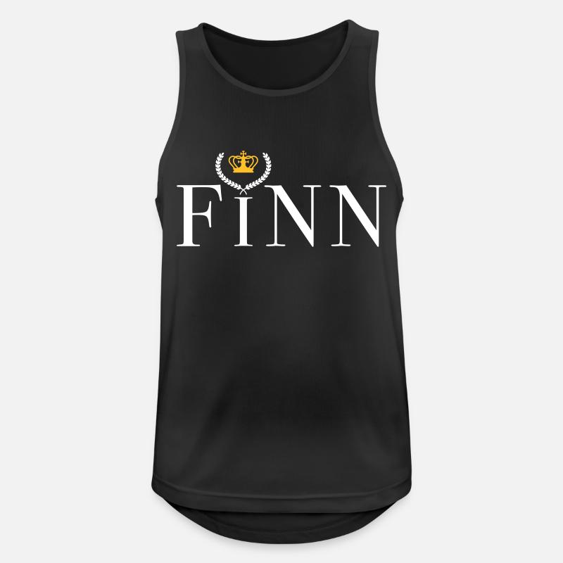 FINN ROYAL - VECTOR GRAPHICS - Men's Breathable Tank Top - black