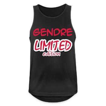 GENDRE LIMITED EDITION - Men's Breathable Tank Top - black - Front - Nick (188cm)