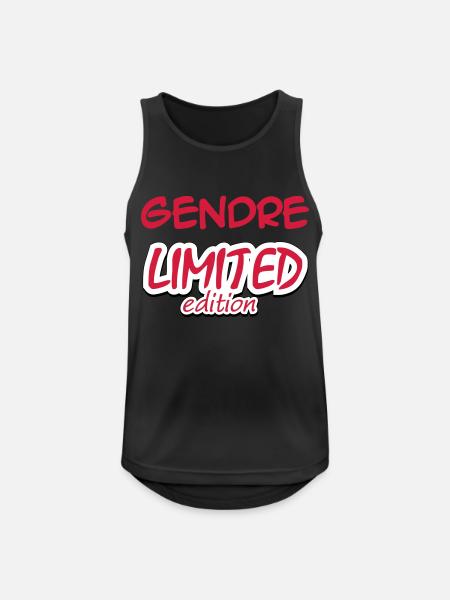 GENDRE LIMITED EDITION - Men's Breathable Tank Top - black