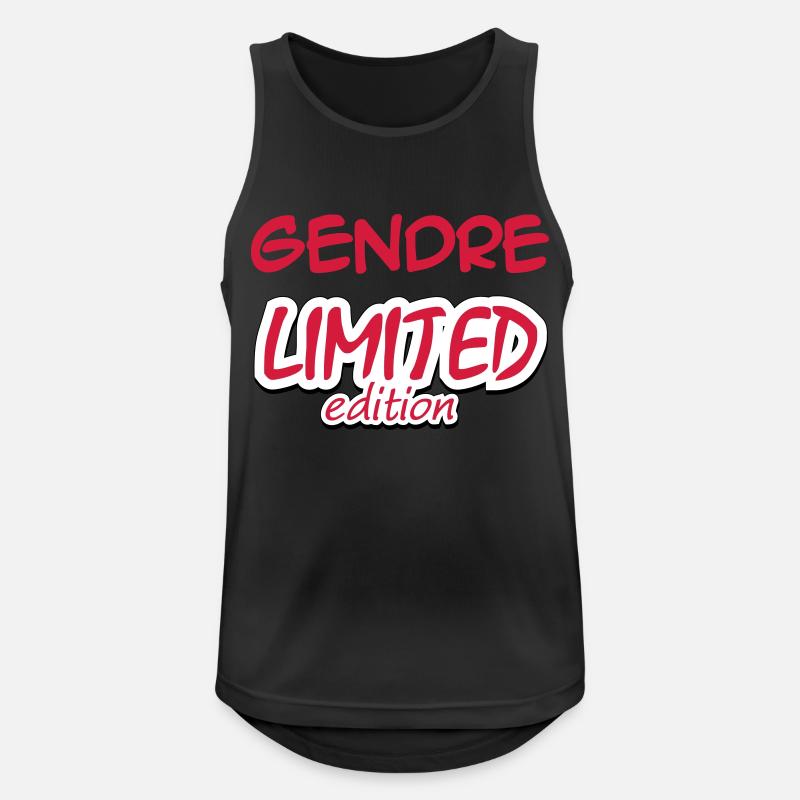 GENDRE LIMITED EDITION - Men's Breathable Tank Top - black