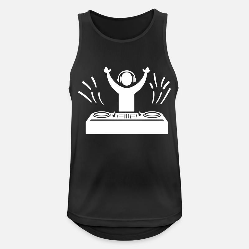 Dj Party Turntables - Men's Breathable Tank Top - black
