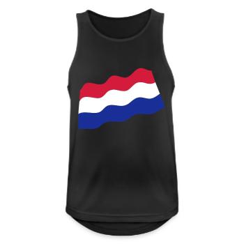 The Netherlands - Men's Breathable Tank Top - black - Front - Nick (188cm)