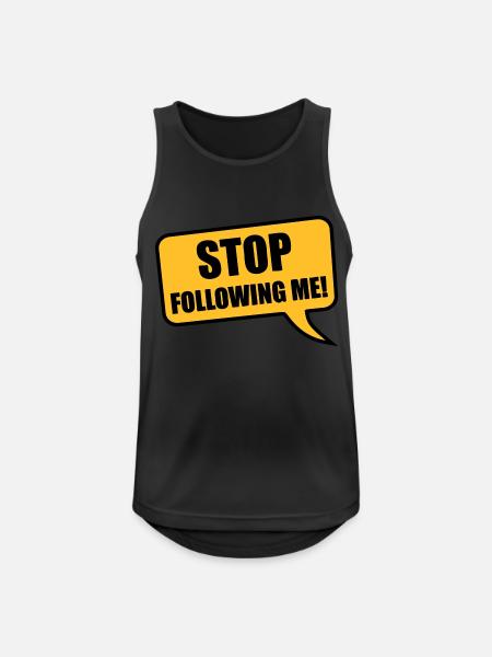 stop - Men's Breathable Tank Top - black
