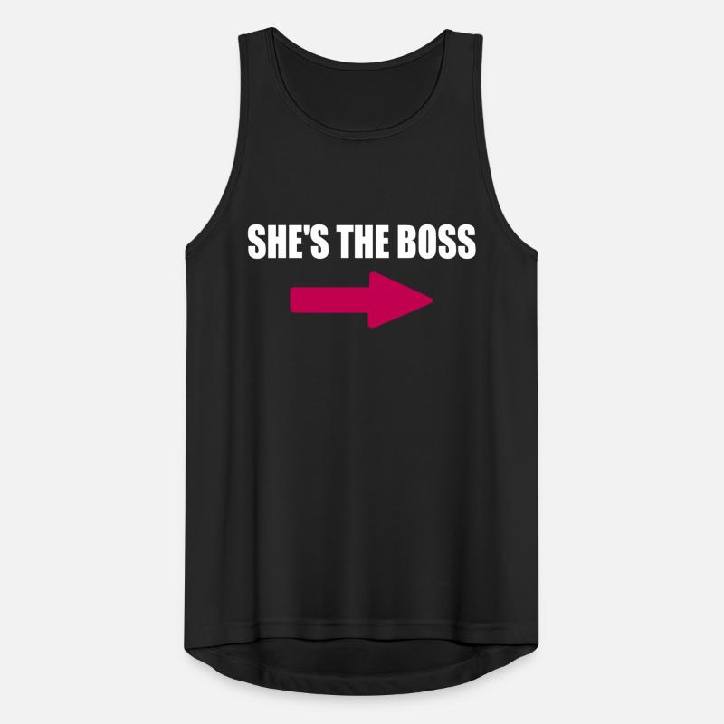she s the boss Men's Breathable Tank Top