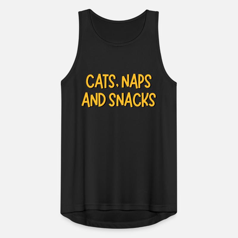CATS NAPS AND SNACKS Men's Breathable Tank Top