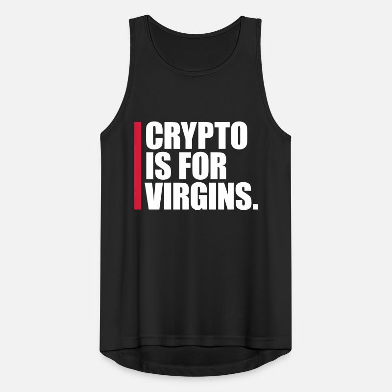 crypto is for virgins Men's Breathable Tank Top