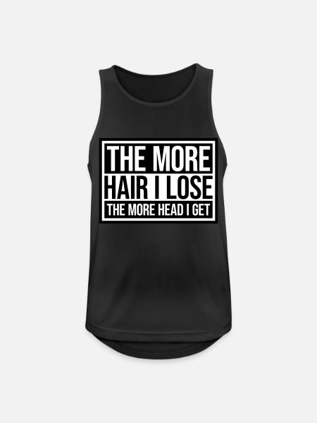 I get more head - Men's Breathable Tank Top - black
