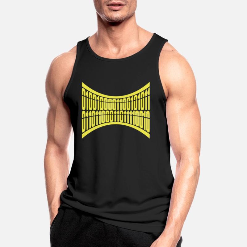 Binär Code Programm Sprache Männer Tank Top atmungsaktiv