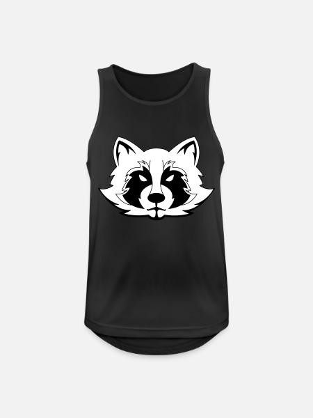 Waschbär - Männer Tank Top atmungsaktiv - Schwarz
