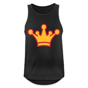 crown_symbol_2c - Men's Breathable Tank Top - black - Front - Nick (188cm)