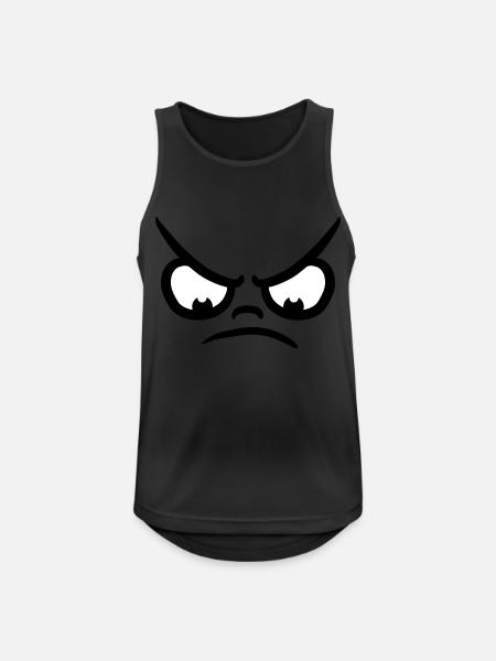 Angry Comic Face - Men's Breathable Tank Top - black