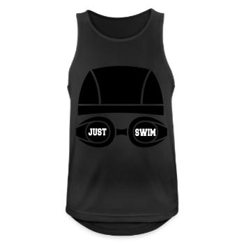 Just swim - Débardeur respirant Homme - noir - Devant - Nick (188cm)