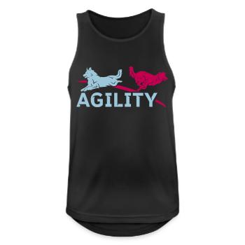 AGILITY - Männer Tank Top atmungsaktiv - Schwarz - Vorne - Nick (188cm)