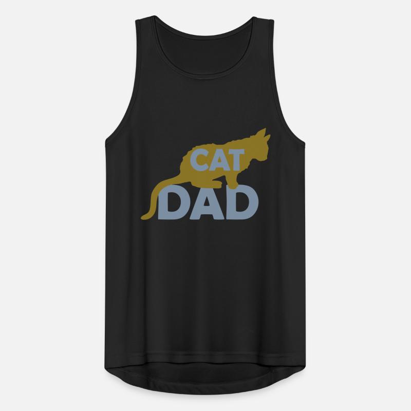 Conception du logo Cat Dad Débardeur respirant Homme
