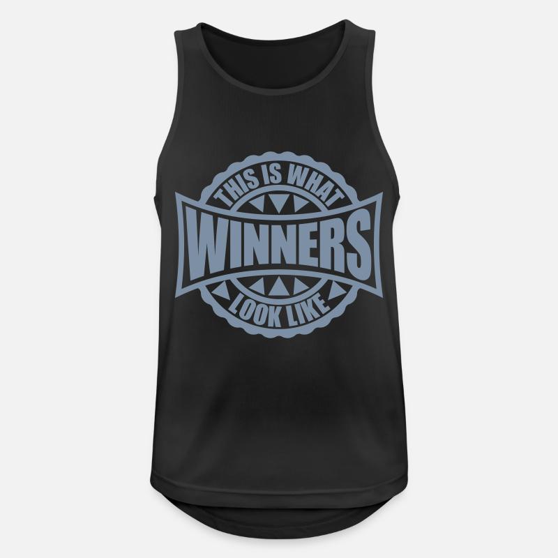 What Winners Look Like - Männer Tank Top atmungsaktiv - Schwarz