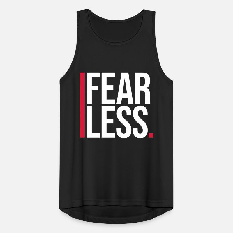 fearless Text Zitat Design Männer Tank Top atmungsaktiv