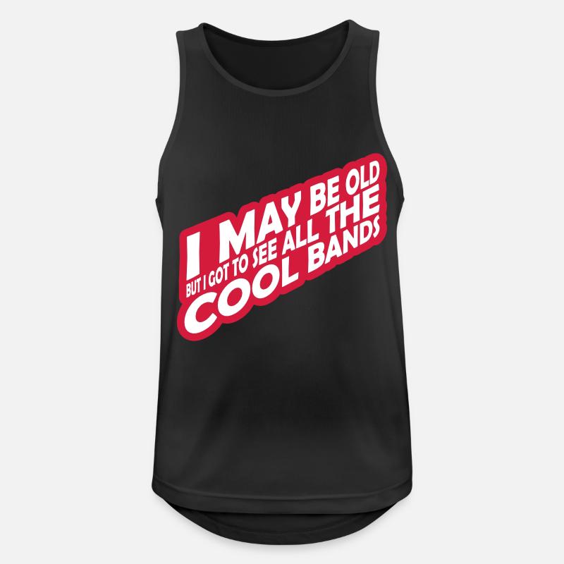 I may be old - Men's Breathable Tank Top - black