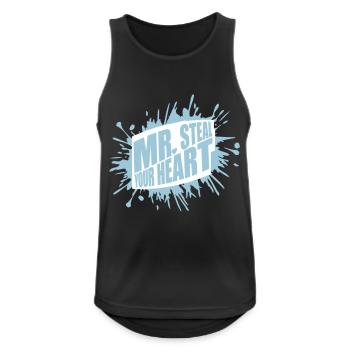 Mr steal your heart - Men's Breathable Tank Top - black - Front - Nick (188cm)