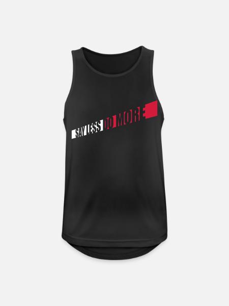 say less do more - Men's Breathable Tank Top - black