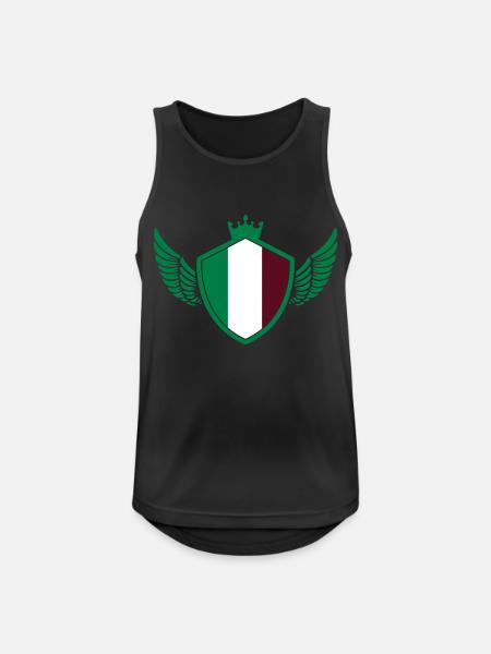 Italy Coat of Arms - Men's Breathable Tank Top - black