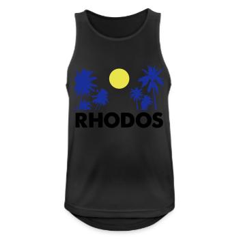 Rhodes - Men's Breathable Tank Top - black - Front - Nick (188cm)