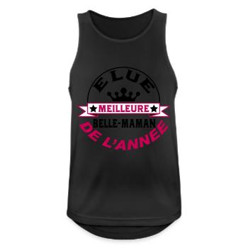 Voted best BEAUTIFUL MOM of the year - Men's Breathable Tank Top - black - Front - Nick (188cm)