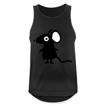 little mouse - Men's Breathable Tank Top - black - Front - Nick (188cm)