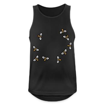 Bees - Men's Breathable Tank Top - black - Front - Nick (188cm)