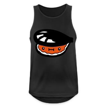 kleine suesse muschel mit gesicht - Männer Tank Top atmungsaktiv - Schwarz - Vorne - Nick (188cm)