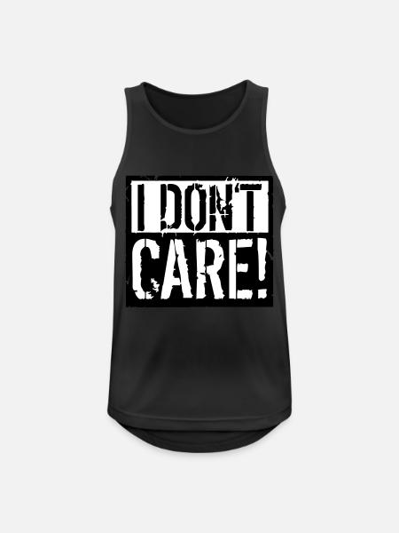 I do not care - Men's Breathable Tank Top - black