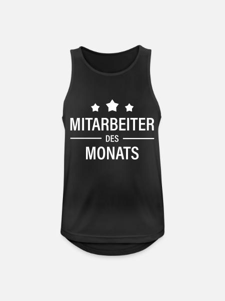 Mitarbeiter des Monats - Männer Tank Top atmungsaktiv - Schwarz