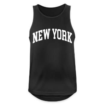 New York - Men's Breathable Tank Top - black - Front - Nick (188cm)