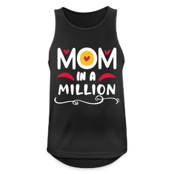 Maman dans un million - Débardeur respirant Homme - noir - Devant - Nick (188cm)