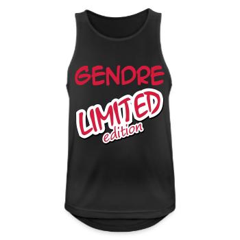 GENDRE LIMITED EDITION - Men's Breathable Tank Top - black - Front - Nick (188cm)