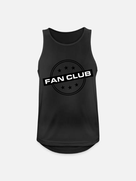 Fan Club - Men's Breathable Tank Top - black