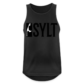Vacances Sylt - Débardeur respirant Homme - noir - Devant - Nick (188cm)