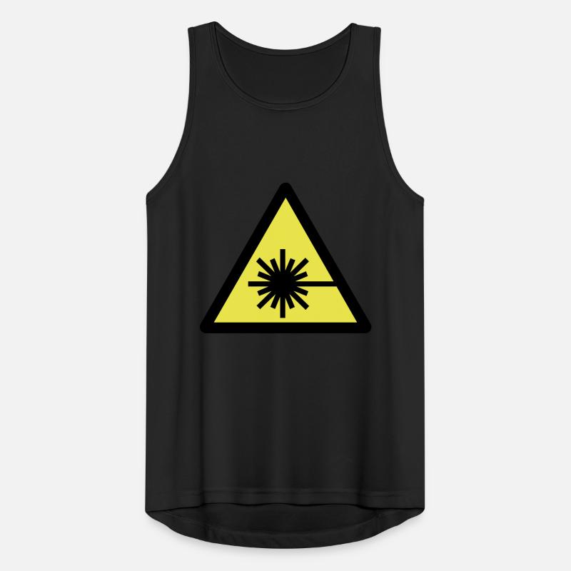 caution_laser_beam_2c Men's Breathable Tank Top
