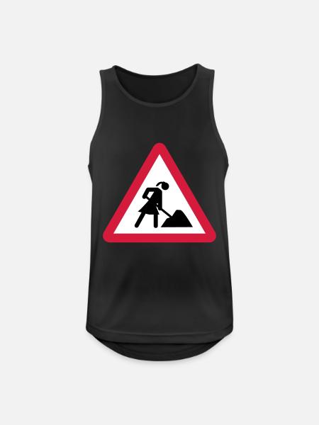 chantier - Débardeur respirant Homme - noir