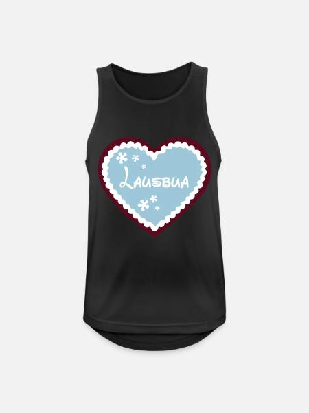 Lausbua - Männer Tank Top atmungsaktiv - Schwarz