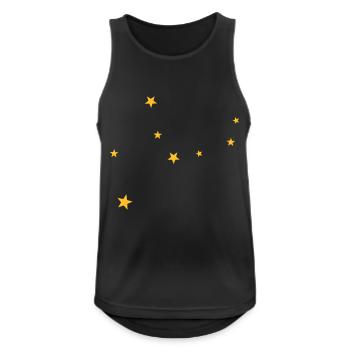 Constellation de la Vierge - Débardeur respirant Homme - noir - Devant - Nick (188cm)
