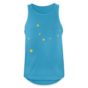 Jungfrau Sternbild - Männer Tank Top atmungsaktiv - Saphirblau - Vorne - Nick (188cm)