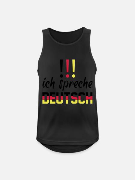 ich_spreche_deutsch - Men's Breathable Tank Top - black