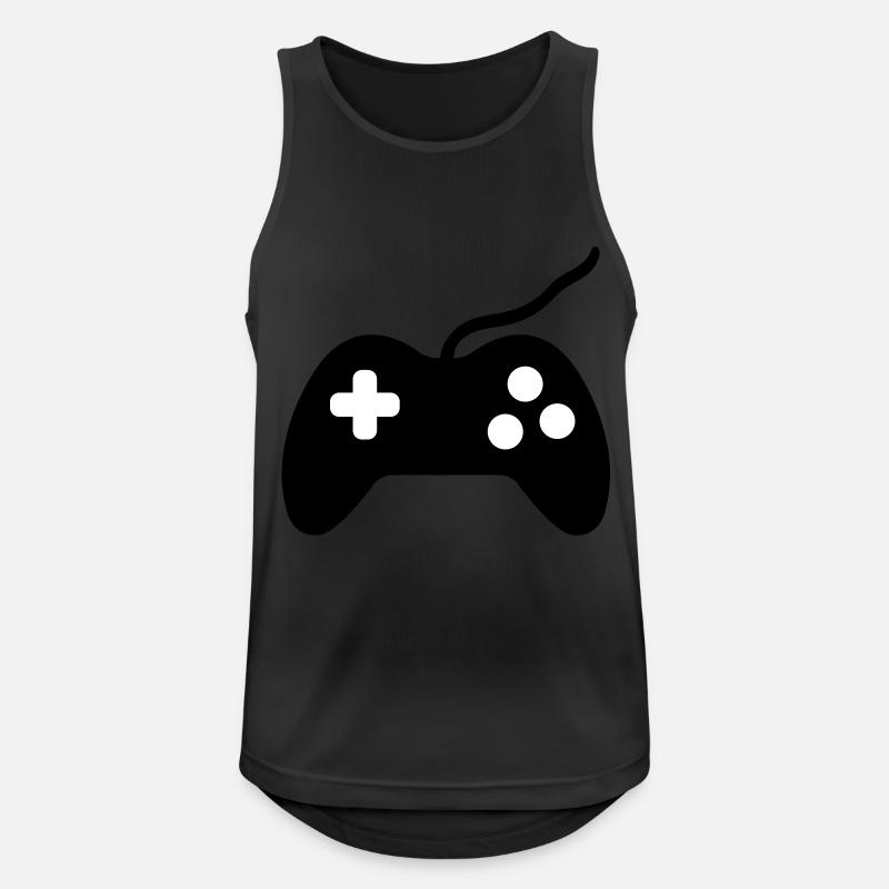controller_form_f2 - Men's Breathable Tank Top - black