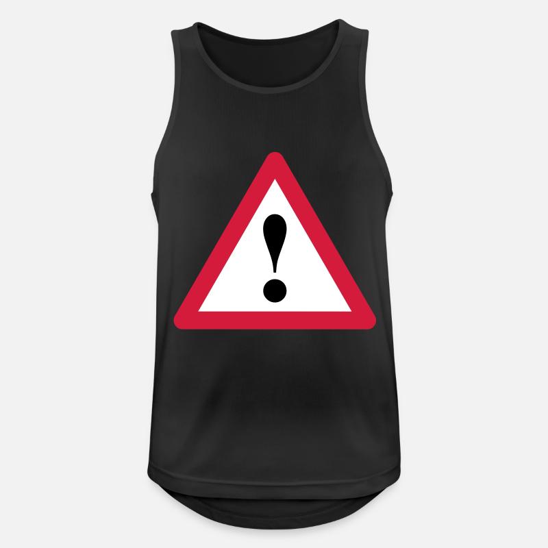 Sign exclamation mark - Men's Breathable Tank Top - black