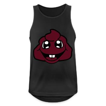 scheisse haufen haeufchen kacke kot bazille virus - Männer Tank Top atmungsaktiv - Schwarz - Vorne - Nick (188cm)