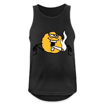 bekifft kiffen kiffer stoned hanf weed rauchen joi - Männer Tank Top atmungsaktiv - Schwarz - Vorne - Nick (188cm)