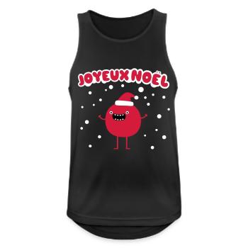 Joyeux Noël - Männer Tank Top atmungsaktiv - Schwarz - Vorne - Nick (188cm)